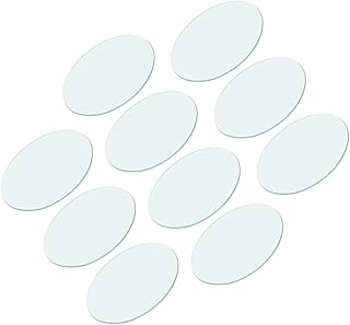 Didiseaon 10 Peças Óculos De Relógio Para Experimento Vidro Transparente Óculos De Relógio De Laboratório Tampa De Vidro De Laboratório Tampa De Laboratório Espelho Redondo Copo