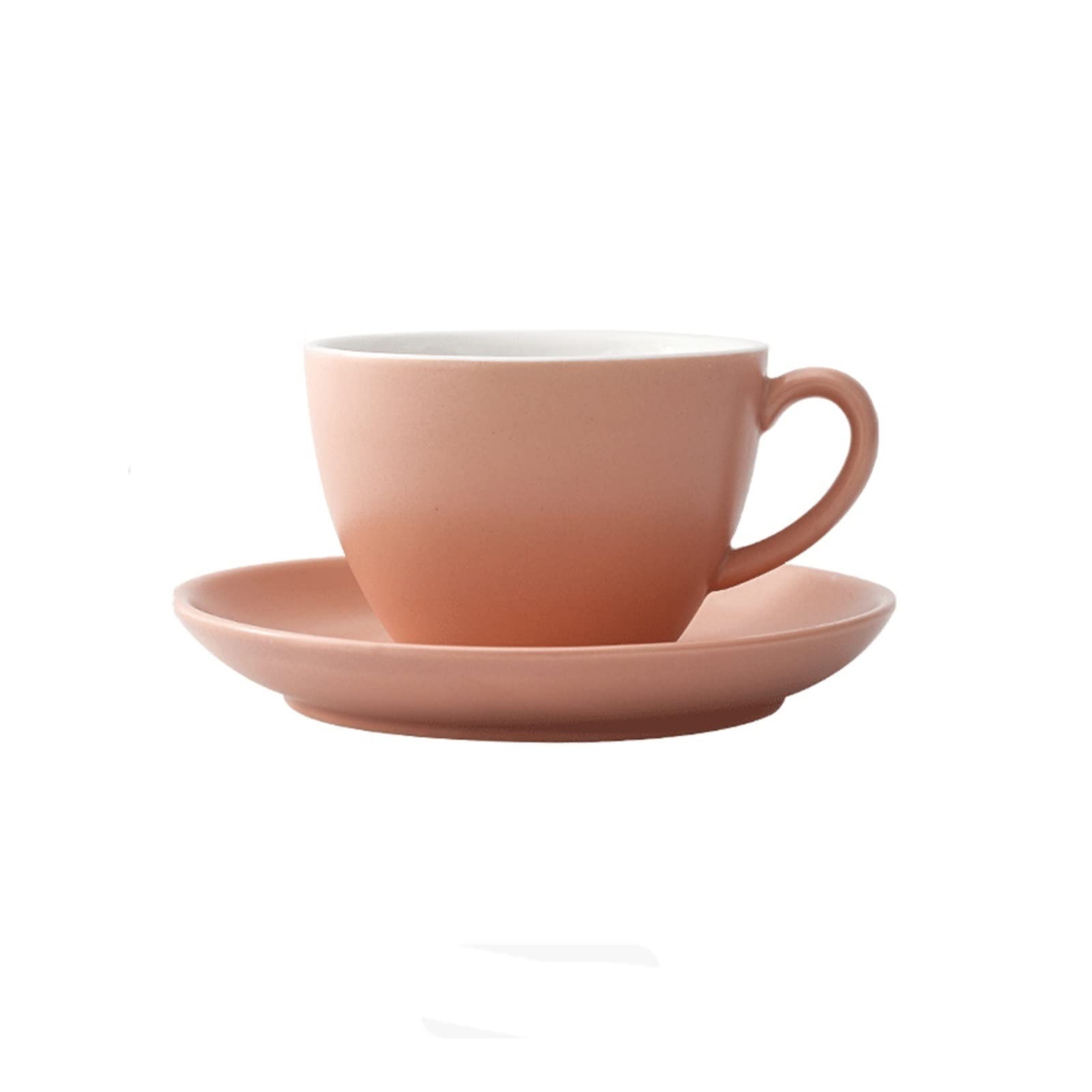 Modern Style - Taza de café de cerámica multicolor de gran capacidad, 310 ml, marca para el hogar, oficina, beber té para chocolate caliente (rosa)