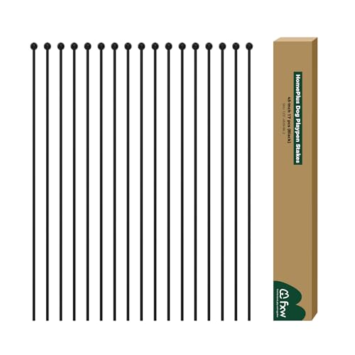 FXW Indoor Dog Playpen Stakes, Additional Long Rods - Metal Post Replacement Pet Exercise Pen Accessories for Indoor Use, 17PCS, 45inch | Patented