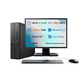 PC de Bureau SFF Intel Core i7 8700 | Windows 11 Pro | SSD 1To | RAM 16Go | Wi FI | Suite Open Office (reconditionné) (1, to, 16, Go)