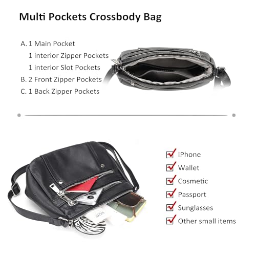 befen Genuine Leather Wristlet Clutch Wallet Purses Small Crossbody Bags for Women with RFID Blocking Card Slots3