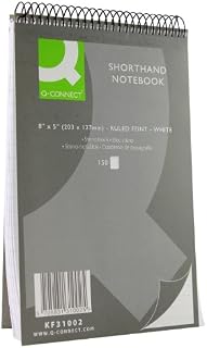 Q Connect 150 Leaf Ruled Feint Shorthand Notebook pack of 10 (A5)