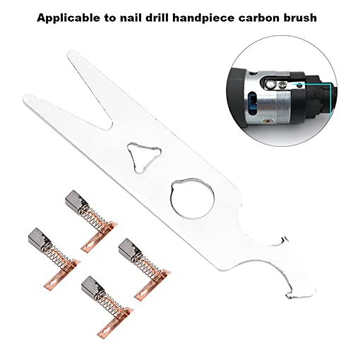 Nail Drill Handpiece Accessory Tools,2 works Carbon Brush Wrench Set Nail Drill Handpiece Accessory Replacement Part - Image 2