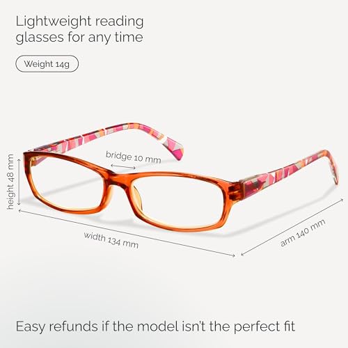 gaoye reading glasses for women 6 pack fashion readers for women men spring hinge eye glasses blue light reading glasses
