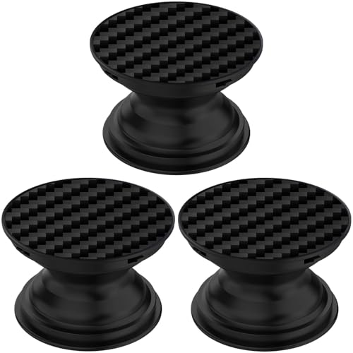 Gshlgao ZHILIPING-06 3 Pack Genuine Carbon Fiber Expandible Collapsible Mobile Phone Grip Stand Holder cover