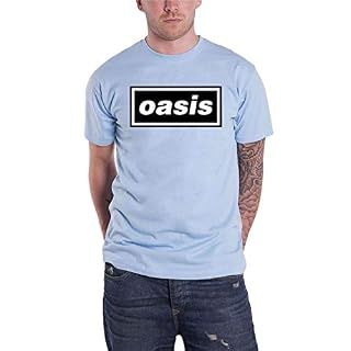 Oasis T Shirt Decca Logo Nouveau Officiel Homme Sky Bleu Size - Les Beatles, Paul McCartney, John Lennon, RIngo Starr, George Harrison