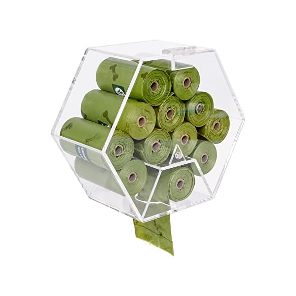 Aphbrada Dog Poop Bag Dispenser Wall Mount, Outdoor or Indoor Acrylic Dog Waste Bag Dispenser Holder with Hinged Lid Doggie Poop Bag Dispenser Pet Waste Station, Clear Aphbrada Dog Poop Bag Dispenser Wall Mount, Outdoor or Indoor Acrylic Dog Waste Bag Dispenser Holder with Hinged Lid Doggie Poop Bag Dispenser Pet Waste Station, Clear