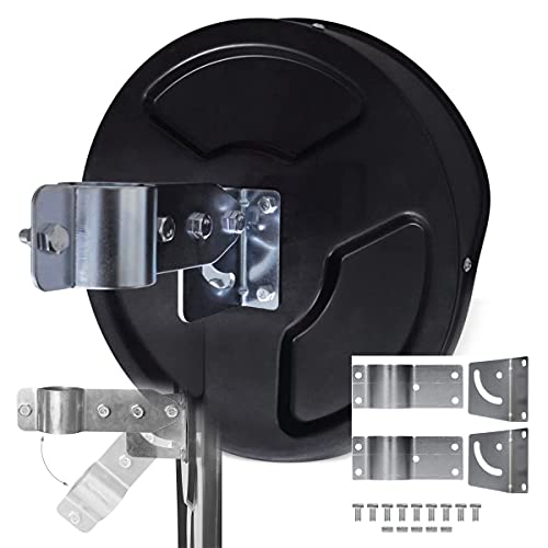 Espejo de seguridad convexo de gran angular con soporte de fijación 5