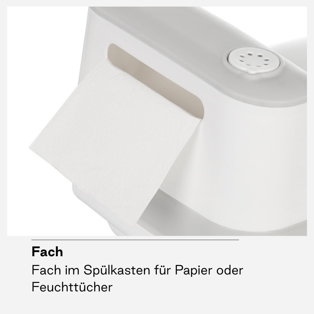 Jané First Potty Töpfchen mit Spülgeräusch, Rutschfest, Herausnehmbarer Einsatz, Spritzschutz, Leicht zu Reinigen