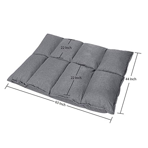 JERRY & MAGGIE - Lazy Sofa Futons Sets Adjustable Sofa TV Floor Couch Folding Sofa Bed Entertainment | Dark Grey