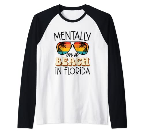 Florida Dreaming Snowbirds Mentally On A Beach In Florida Raglan Baseball Tee