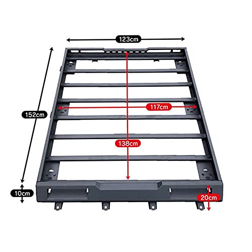 TCWDX Portapacchi per Auto in Alluminio Cargo Car