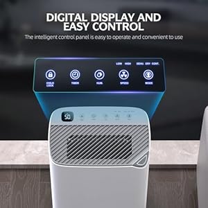 4500 sqft 50 pints energy star certified dehumidifier for home with drain hoseintelligent humidity control 4 operation modes with app ideal for room bathroom rv  urban country home decor
