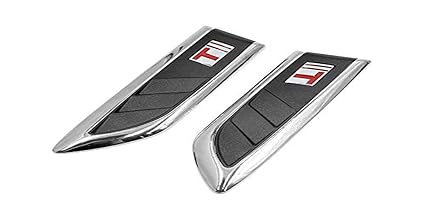 JAINFAM? Car Decorative Air Flow Duct (V-618) Racing Side Vent Air Flow Chrome Plated Sticker for Maruti Grand