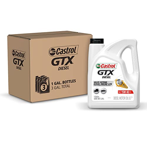 Castrol GTX Diesel 15W-40 CK-4 Motor Oil - 1 Gallon, ...