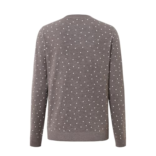 Women's Polka Dots Sweater Crew Neck Long Sleeve Casual Knit Tops2