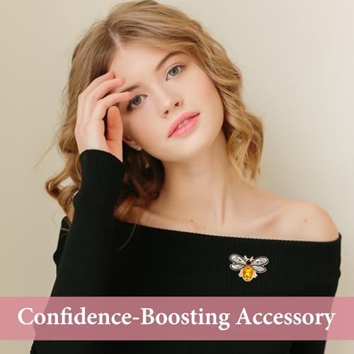 Image of Bee Pin, Bee Brooch & Jewelry bee pins or brooches for Women, Men, Wedding, Parties, Proms, Dating, Daily (Colorful)