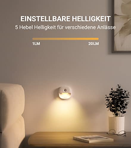 Lyridz Aufladbares Nachtlicht mit Bewegungsmelder 3 Stk, inkl. Magnetplatte – Bild 5