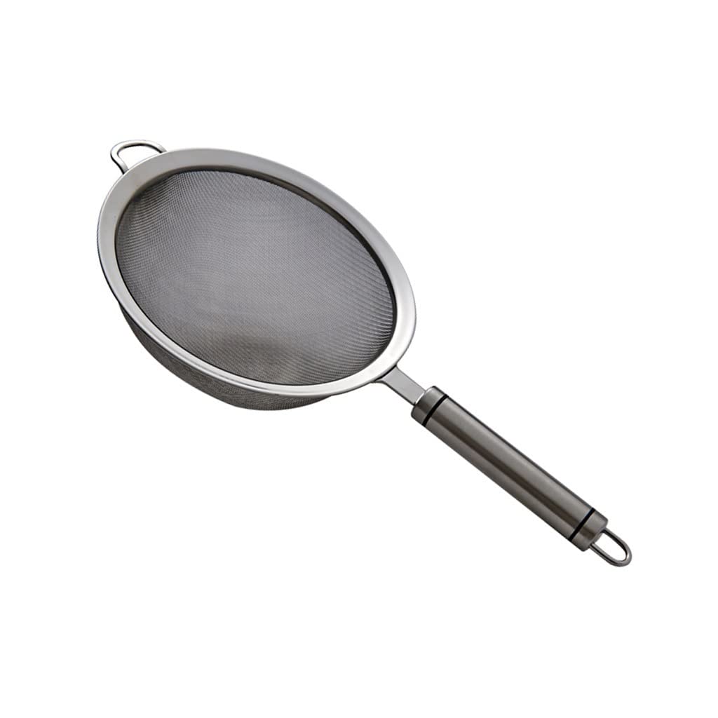 Colador de Pasta colador de acero inoxidable de malla fina con mango antideslizante cómodo for colador de comedor de cocina coladores finos (Color : L)