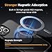 Miracase Magnetic for iPhone 15 Case (Compatible with MagSafe)（with 2X Screen Protectors） Military-Grade Protection, Anti-Fingerprint Translucent Matte Phone Cover for iPhone 15 6.1 inch, Black