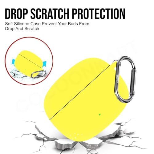 Image of Soft Silicone Case Cover for OnePlus Nord Buds 4 Pro (Yellow)