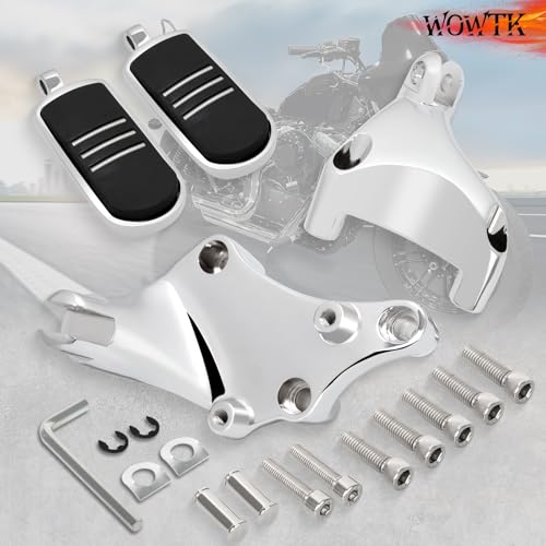 Image of Passenger Footpegs pegs for Harley Sportster XL 2014-2022,for XL1200,XL883,Seventy-Two,Iron 1200 883,Forty-Eight,for Streamliner Style,Chrome