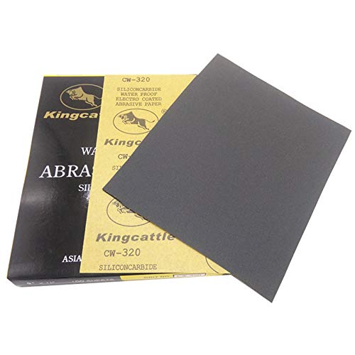 230 * 280mm Square Non-Porous Sandpaper / 800 mesh 10 Pieces. for Finishing of Wooden Furniture, Metal Grinding and car polishing