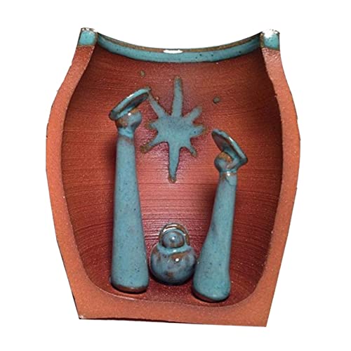 jojomis Resin Christmas Nativity Figurines Statue Figures Decorations Gifts Brown Large