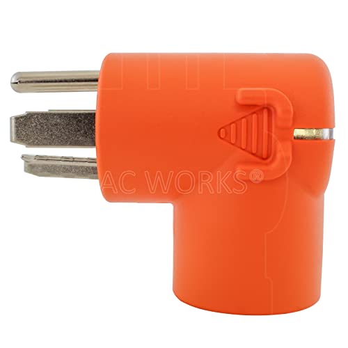 Ac Works 30 Amp 4-Prong Dryer Wall Outlet Adapter (To L6-30 30A 250V Locking) #TOP4