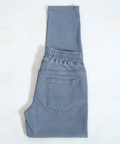Image of Urbano Juniors Boy's Regular Fit Mid Rise Washed Denim Jogger Jeans Stretchable