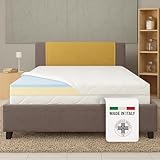 Dream Materassi Matrimoniale Memory e WaterFoam 160x190 altezza 22cm Certificato Dispositivo Medico - Materasso Matrimoniale 160x190 con Rivestimento Sfoderabile Argento Antibatterico - Made in Italy
