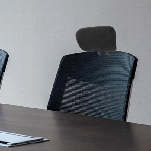 Coussin de tête pour chaise de bureau noir réglable en nylon - 6