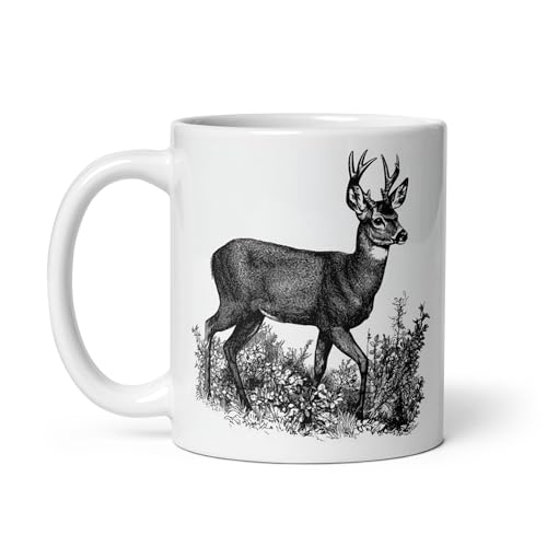 Chatcripant Tasse Nature Cerf Sanglier Renard Laie Marcassin Forêt Balade Chasse Chasseur Animaux Campagne Thé Café Original Mug Cadeau Collègue Homme Femme...