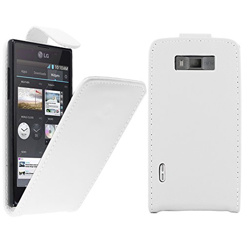 ebestStar - Coque Compatible avec LG Optimus L7 P700 Etui Housse PU Cuir Rabat Flip, Blanc...