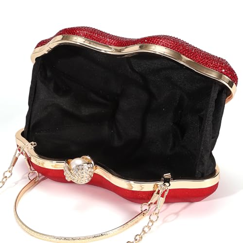 Sac de soirée lèvre compartimenté pour ranger vos indispensables - 5