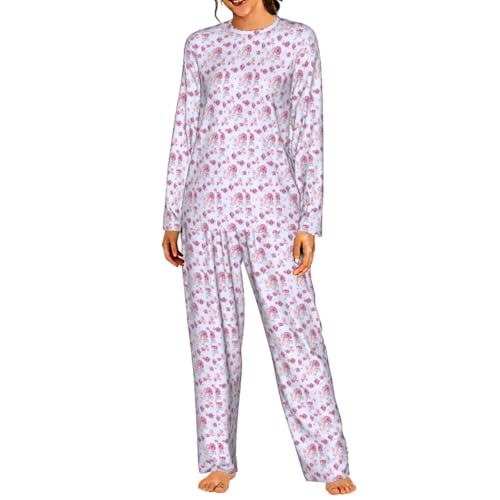 Pyjama assorti manches longues pour femme : le cadeau de nuit idéal