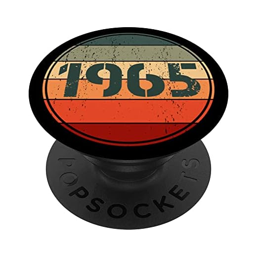 Vintage 1965 cumpleaños Pop Socket divertido 1965 cumpleaños 1965 PopSockets PopGrip Intercambiable