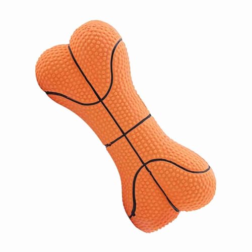 Acouto Haustier -Hund Spielzeug Biss Latex Knochenpapler Kauen Spielzeug Schön angenehm. Haustier Spielzeughund Biss Latex Knochen Spielzeughund Kauen (Basketball)
