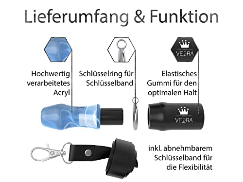 Shisha wiederverwendbares Hygiene Mundstück VEIRA Premium - hochwertiges Shisha Zubehör aus Acryl - Hygienemundstück… – Bild 3