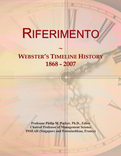 Riferimento: Webster's Timeline History, 1868