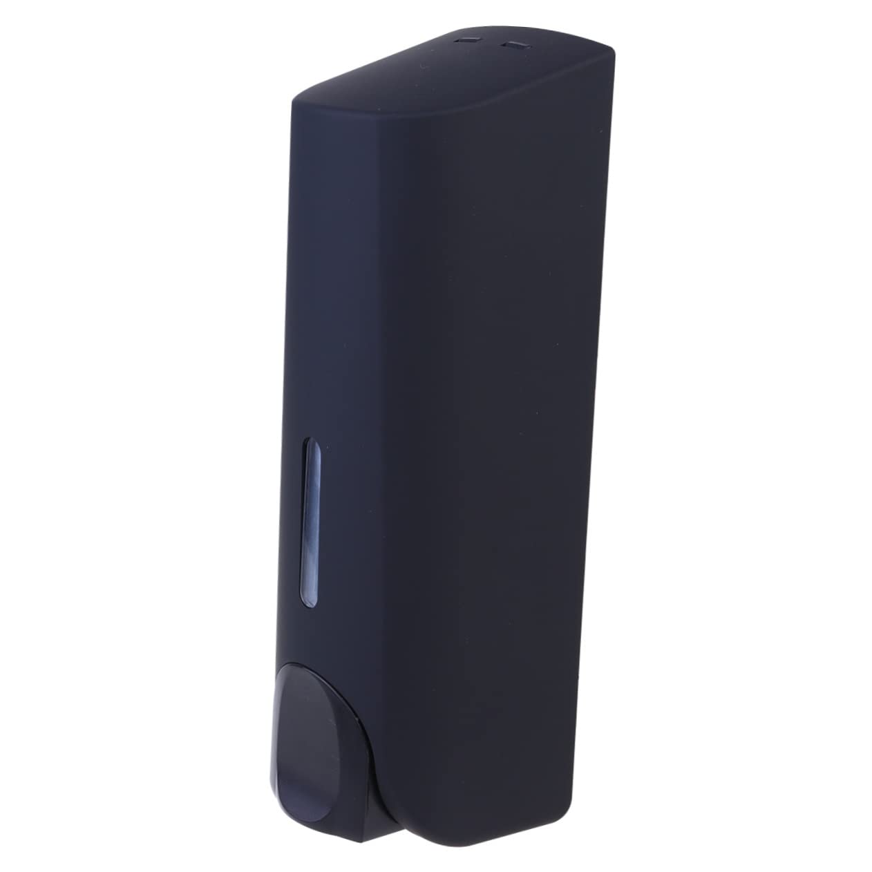 VICASKY 1Pc Wall Mounted Soap Dispenser Black Push Button Shampoo Bottle for Bathroom Hotel Use Easy Installation Material for Body Wash Lotion