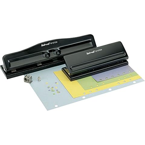 Bind Systemlocher für Terminplansysteme für DIN A5, A6 und A7 aus Metall schwarz T6001 T 6001 Cover