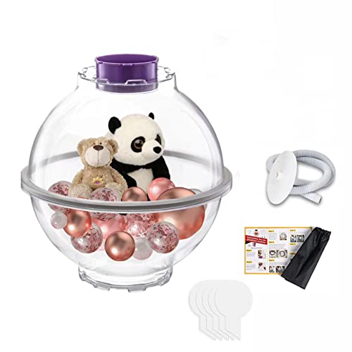 Ballonfüllmaschine, Ballonfüllmaschine Werkzeug mit Ballonpumpe Aufblasgerät Set, Ballonfüllung Geschenkverpackungsmaschine, für DIY Ballonüberraschungsgeschenke Bärenpuppen Rosenstrauß (AU-Ball Only) Cover