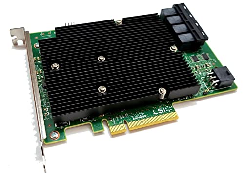 Sxtaigood Sas9300-16I Lsi 9300-16I16-Port 12Gb/S Sas-3 Sas/Sata Pcie Hba It Model Zfs Truenas Unraid 4*Sff-8643 Sata Cable #TOP3