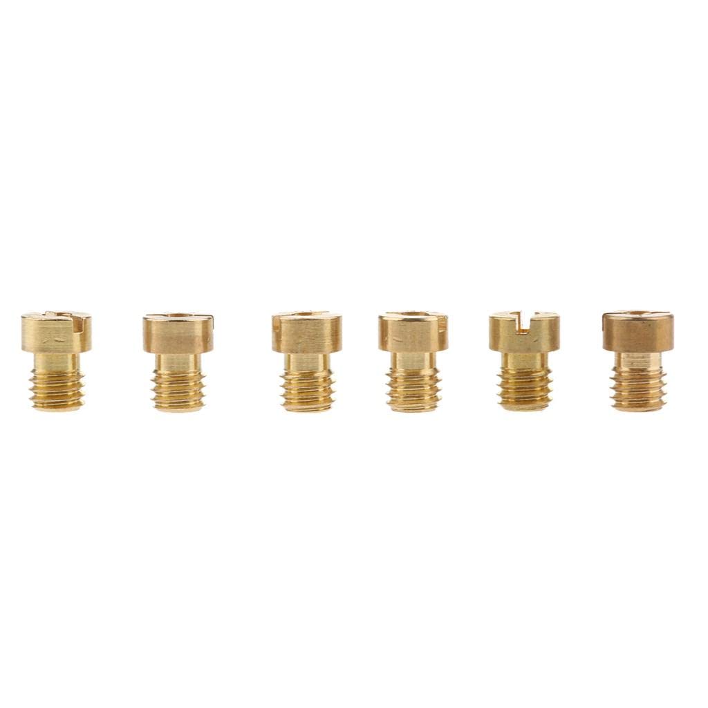 UJEAVETTE M5 Thread Motorcycle Main Jet Kit Carburetor 120-132 6 Size Injector Nozzle-image-42