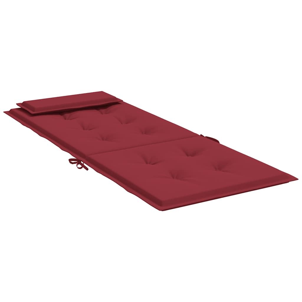 Generico Cuscini Sedia con Schienale Alto 2 pz Rosso Vino Tessuto Oxford,Cuscini per sedie-361901