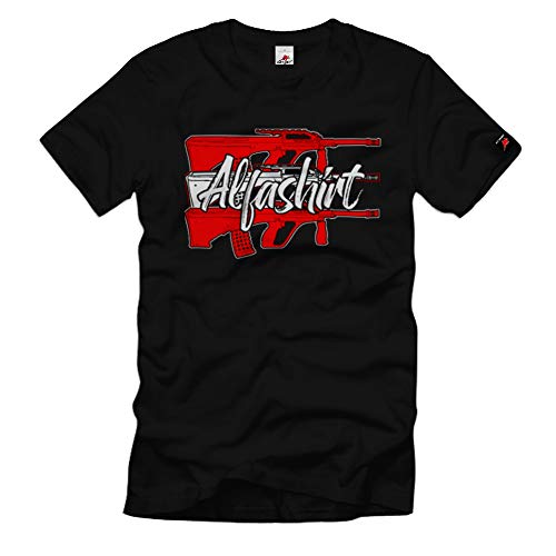 T-Shirt Austria Aug Bundesheer grande taille XXXXX-Large noir coupe ample