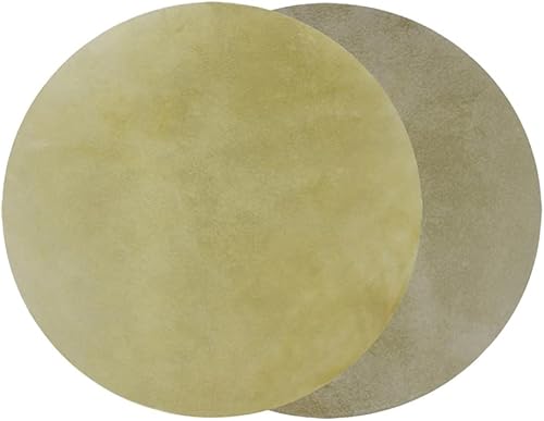 Milisten Goatskin Drum Case 11.81 Inch Natural Leather Cover for African Bongo Drums Lightweight Durable Drumhead Protector Musical Instrument Accessory