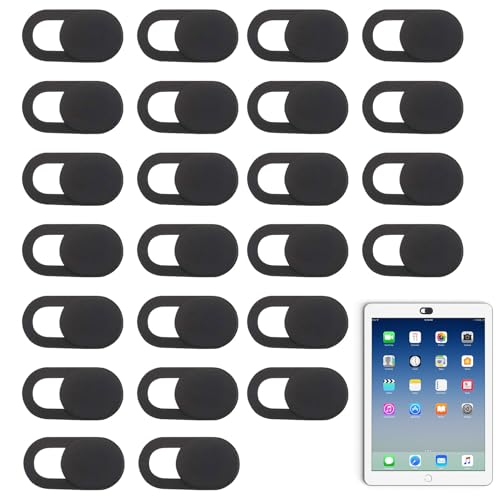 ZXNJA 24 Stück KameraAbdeckung Handy,Handy KameraAbdeckung,Laptop Kamera Abdeckung,Webcam Abdeckung,Kamera AbdeckungLaptop,Fur Computer,Handy,Tablet,Laptops,Schutz Ihrer Privatsphäre(Schwarz)