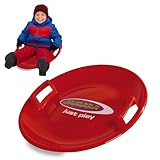 slittino nevegal Maniglie su entrambi i lati Jamara 460368 - Snow Play Slittino Rotondo 60 cm rosso – Maniglie su entrambi i lati, Struttura robusta e resistente, Peso leggero